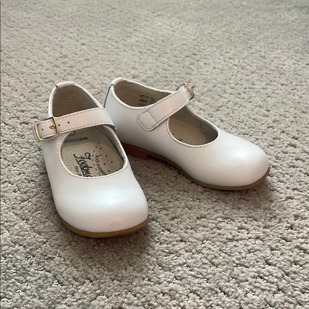 Footmates White Dress Mary Jane Shoes toddler girls size 7